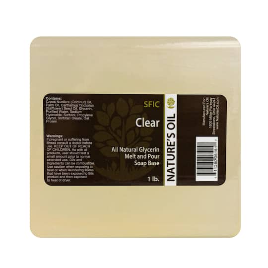 Nature&#x27;s Oil All-Natural Clear Melt and Pour Soap Base